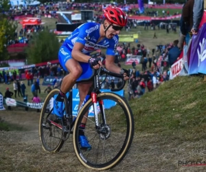 Oeps! In het wiel van Lars van der Haar trainen is blijkbaar toch niet zo simpel