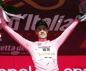 Dumoulin nam roze leiderstrui over, maar blijft voorzichtig: "Giro is verre van over"