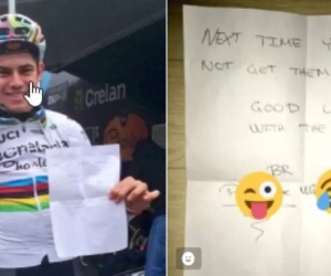 Van Aert heeft zijn bril terug: "Maar de volgende keer krijg je hem niet"