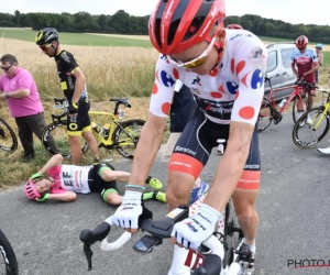 ? Draaiende achterwiel van bolletjestrui in de Tour zorgt voor opschudding