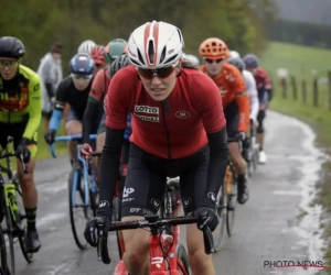 Julie Van de Velde (Lotto-Soudal) handhaaft zich heel mooi in de subtop