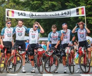 Lotto gaat dan toch opnieuw van start om Lambrecht te eren, moedige ploegmaat kruipt zelfs mee in de vlucht