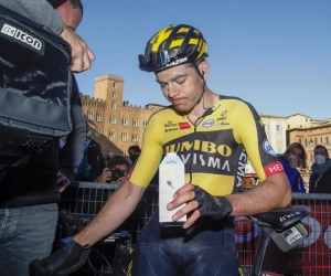 Wout van Aert is dag na de 'Strade Bianchi-rit' in Giro zelf over grindwegen gaan vlammen