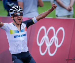 📷  Richard Carapaz krijgt nieuwe fiets na winst Olympische Spelen