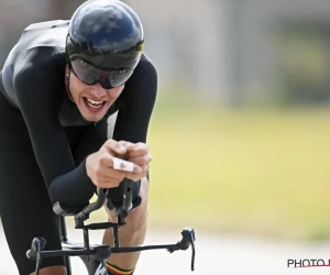 Guillaume Seye verlengt Belgische tijdrittitel bij elite zonder contract op een fiets van Quick-Step Alpha Vinyl