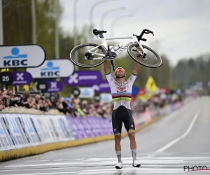 Mathieu van der Poel gelauwerd en ontvangt mooie prijs voor zijn waanzinnig jaar in de regenboogtrui