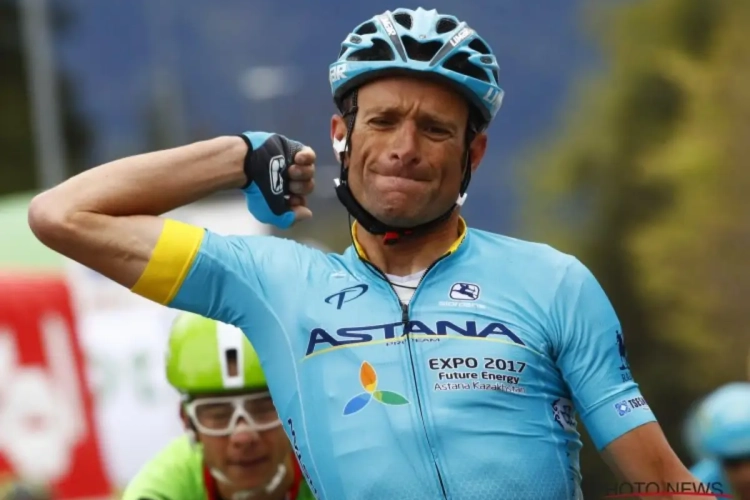 Eerbetoon voor Michele Scarponi in de Ronde van de Alpen met trui voor meest strijdlustige renner