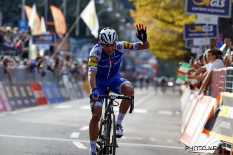 Julian Alaphilippe doorbreekt de hegemonie van Alejandro Valverde in Hoei, Vanendert knap op het podium