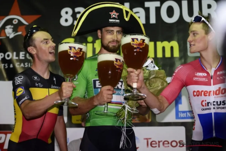 Groene trui Peter Sagan blijft Belgische kampioen en Mathieu van der Poel voor in Aalst