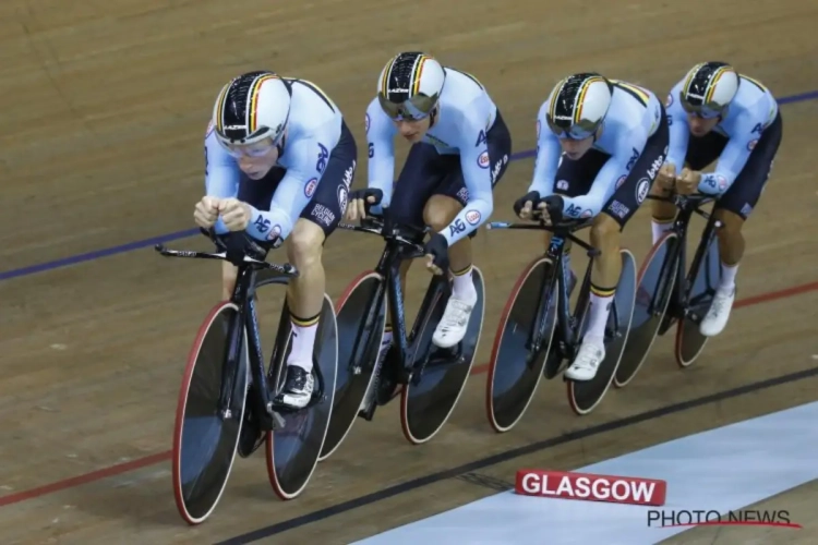 Ondanks recordtijd geen kwalificatie voor 1e ronde voor de Belgische achtervolgingsploeg op de Nations Cup in Glasgow