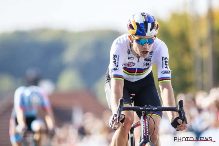 Wout Van Aert voor de vijfde keer op rij tweede: "Iets te veel over mijn toeren gegaan"