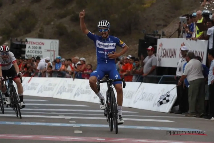 Deceuninck-Quick.Step opent ook in Argentinië al snel zijn rekening, Remco Evenepoel eerste keer op podium