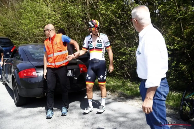 Pascal Ackermann slaakt zucht van opluchting na val in de Ronde van de Alpen