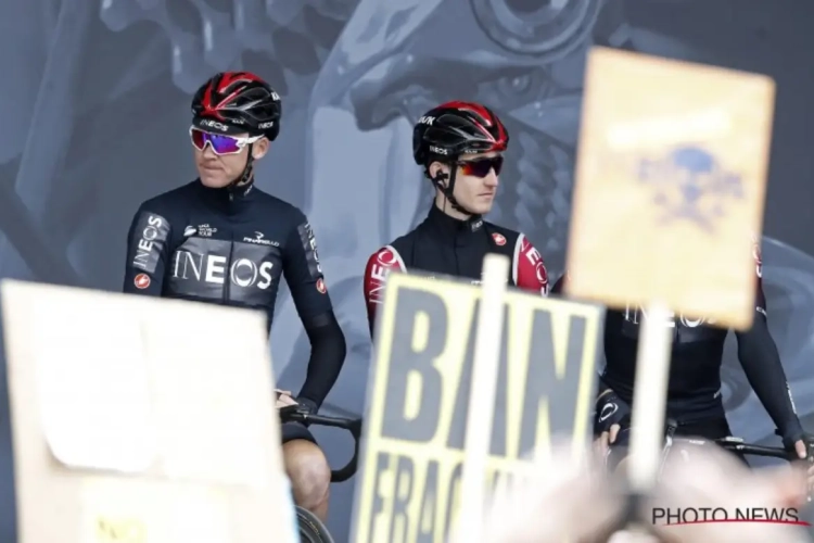 🎥 Hevige protesten tegen Team Ineos voor start van Ronde van Yorkshire