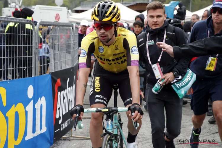 Primoz Roglic in 15e Giro-etappe genekt door... sanitaire stop van zijn ploegleiders