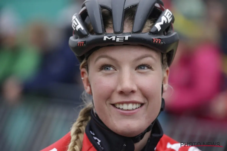 Een koppel in de cross: Annemarie Worst samen met Belgische veldrijder