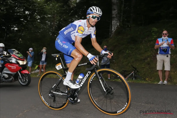 Julian Alaphilippe genoot van rol op de voorposten in bergrit in de Tour: "Een plezier om in eerste groep te zitten"