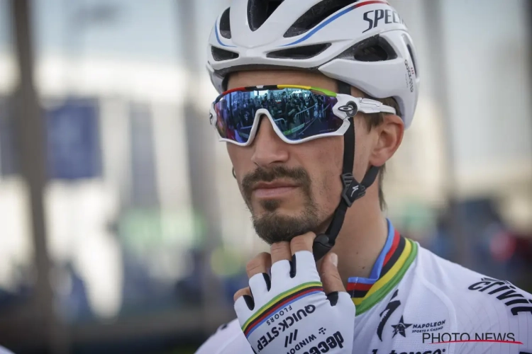 Alaphilippe terug op Vlaamse bodem: "Over Gent-Wevelgem gepraat met ploegmaats, ze hadden moeilijke dag"