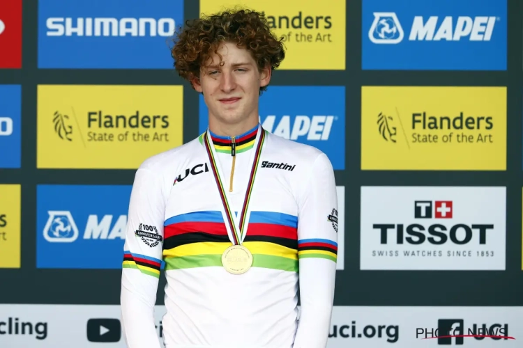 Wereldkampioen tijdrijden bij junioren probeert ook de cross uit: "Het is nu niet dat ik me ga meten met Van der Poel"