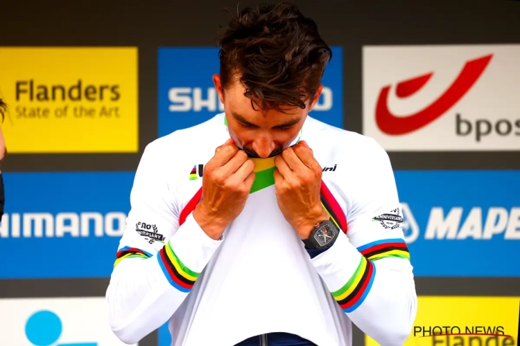 Julian Alaphilippe kan zich zondag in rijtje met Merckx, Van Steenbergen en Sagan zetten