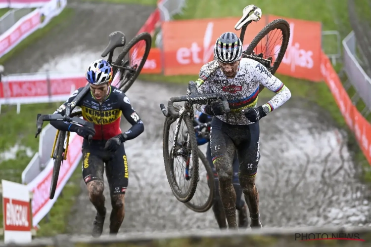 Mathieu van der Poel en Wout van Aert ontlopen elkaar in laatste weekend voor WK: alleen maar een goede zaak