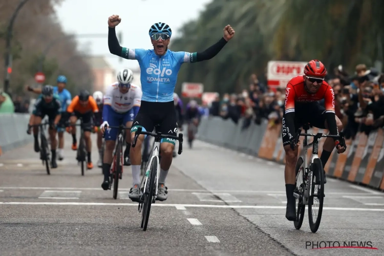 Amaury Capiot is er nog dichterbij dan vorig jaar in Classica Valenciana maar zege is voor Italiaan