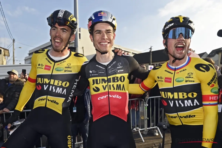 Wout van Aert beseft dat hij met Jumbo-Visma iets speciaal realiseert: "Ik was ook verbaasd"