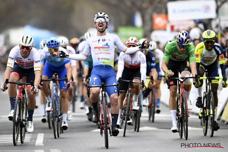 Top drie voor Van Aert in zesde etappe Parijs-Nice, Franse aanvaller blijft groep met sprinters nipt voor