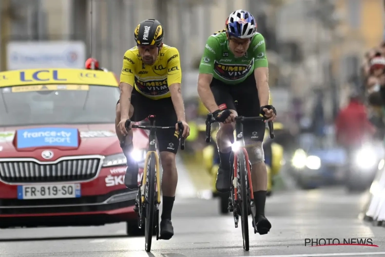 Primoz Roglic dankt fenomenale Wout van Aert: "Half mens, half motor"