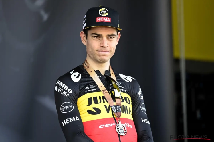 Wout Van Aert geeft forfait voor het BK op de weg door stoot op de knie