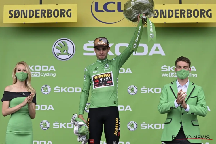 Wout Van Aert geeft het geel af en heeft enkel nog het groen