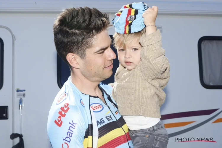 📷 Wout van Aert vertedert met mooie woorden over zijn zoontje Georges