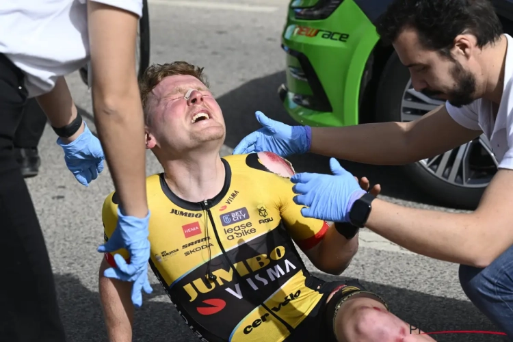 Zwaar verdict voor Sam Oomen na een val in de Ronde van de Algarve