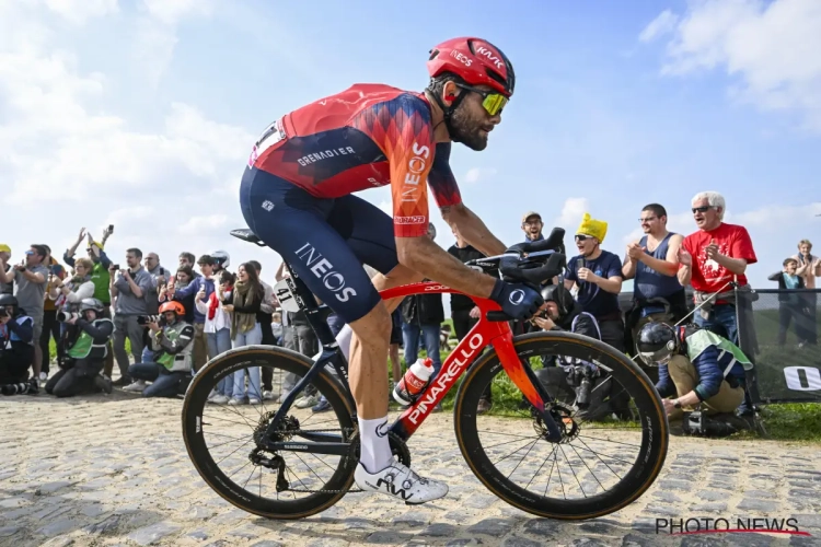 Favoriet Filippo Ganna moet in Parijs-Roubaix met een ereplaats tevreden zijn, maar is niet blij met een actie van de collega's