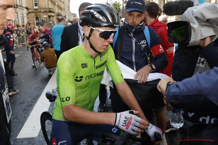 Topfavoriet Tadej Pogacar komt verrassend uit de hoek over Mathieu van der Poel en Remco Evenepoel