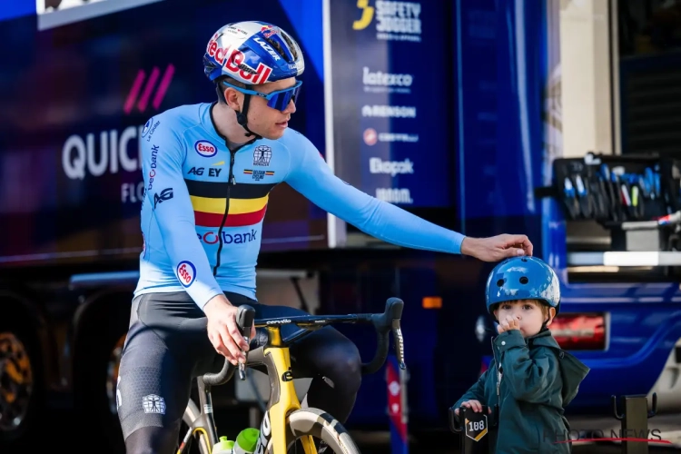 Wout van Aert beleefde mooie tijd met zijn gezin: "Hij stond echt te springen"