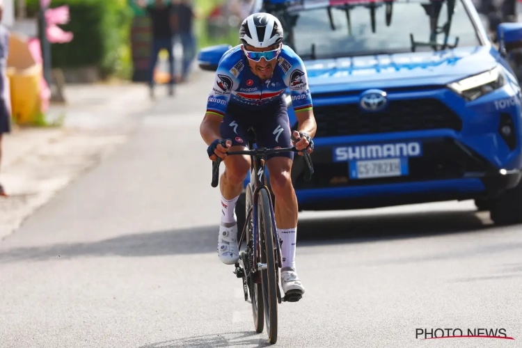 Alaphilippe zag tweede ritzege door zijn neus geboord: "Was een vergissing. Jammer"