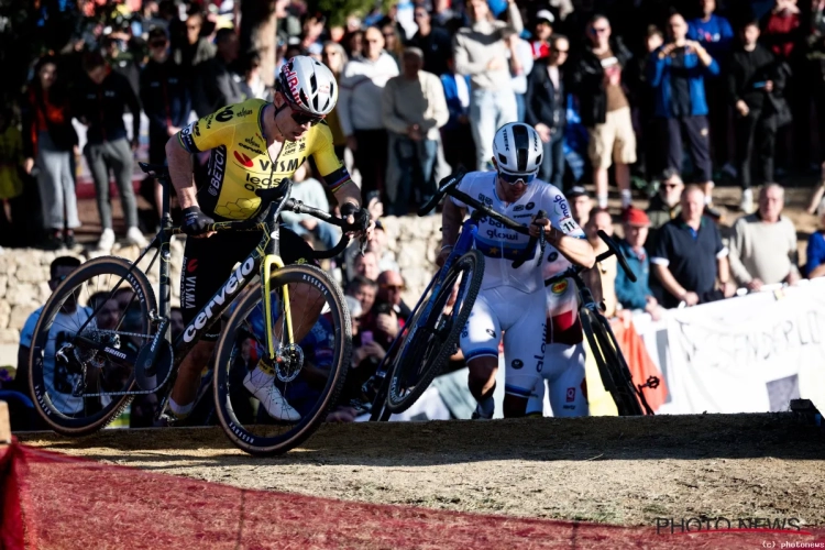 Thibau Nys bereikt mijlpaal met Wout van Aert, maar lacht ook: "Had dat liever gehad"