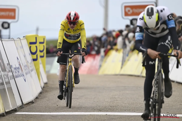 🎥 In tranen over de finish: Jonas Vingegaard beleeft dag vol zorgen in Parijs-Nice