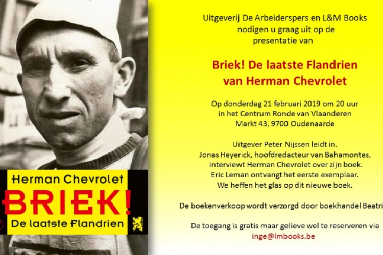 Boekvoorstelling Briek! op 21 februari in Oudenaarde