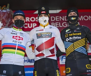 Van Aert merkte dat Van der Poel afzag en wil Wereldbeker winnen: "Kan misschien beter tegen weersomstandigheden"