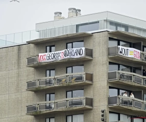 Officieel geen publiek maar aan steun geen gebrek voor Van Aert: "Voor Georges en vaderland"