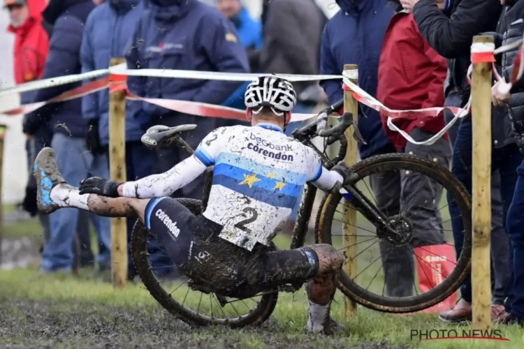 Van pech geen sprake bij Mathieu van der Poel: "Het lag aan mezelf" en "Er was vandaag iemand die heel snel reed"