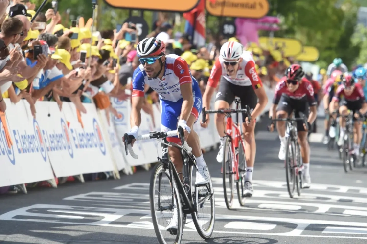 Thibaut Pinot is tevreden over zijn Tourstart: 'Het gevoel zit goed' 