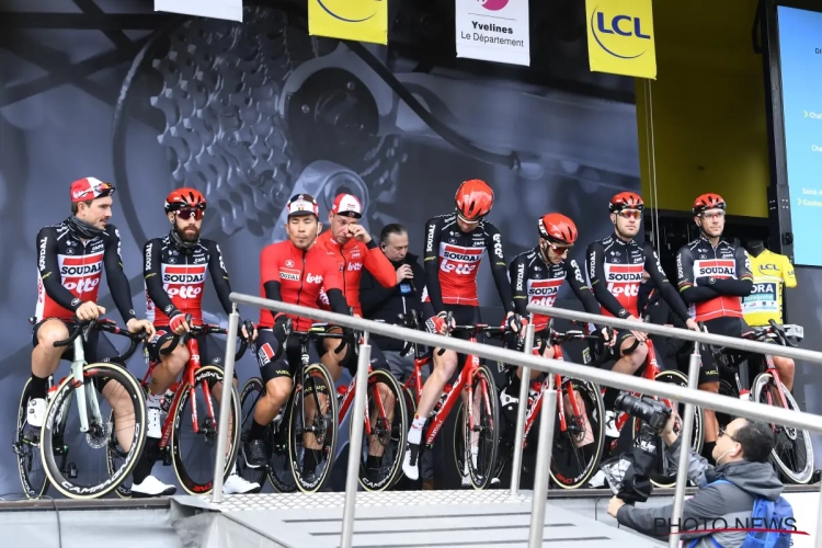 Lotto Soudal traint in groep op wegen Ronde van Vlaanderen, Thomas De Gendt opgetogen