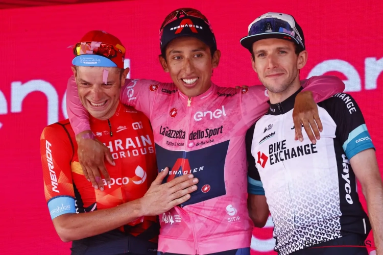 Ook andere podiumrenners in Giro nemen vrede met hun resultaat: "Egan Bernal heeft dat met succes gedaan"