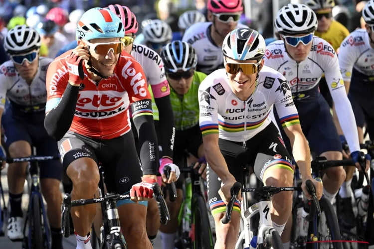 📷 Remco Evenepoel vertrokken in eerste koers als wereldkampioen, ook Gilbert en Keisse in de picture in Binche