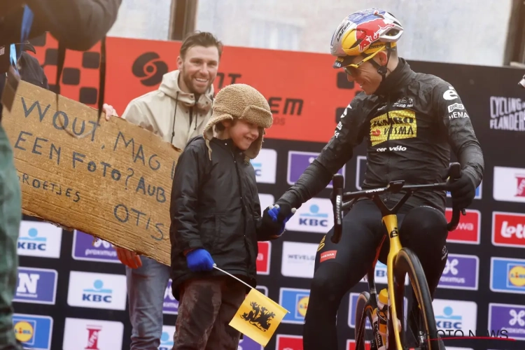 📷 Prachtig toch! Wout van Aert bezorgt een jonge fan de dag van zijn leven