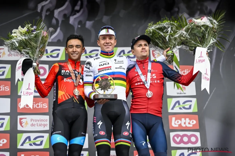 Historisch podium in Luik, vanwege een héél verrassende reden: "Remco Evenepoel duidelijk klaar voor de Giro"